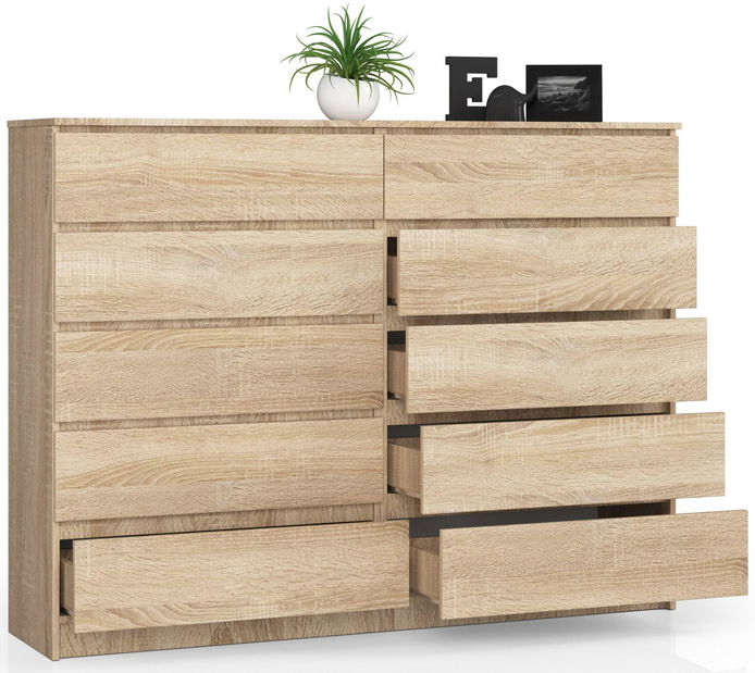 Komód Kurtinaitis 10SZ (sonoma tölgy)