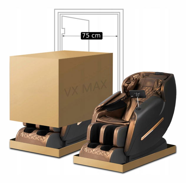Masažna fotelja Visita Max (smeđa) 
