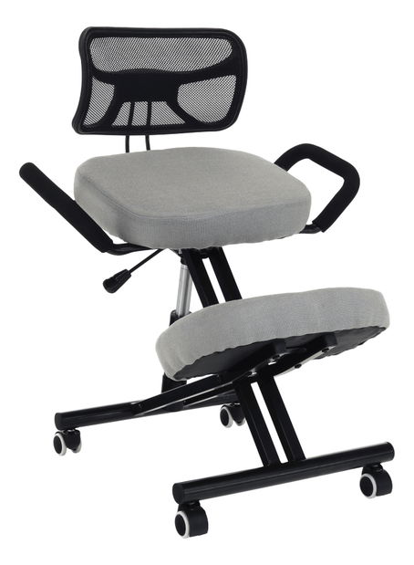 Ergonomická kancelárska stolička Rusu (sivohnedá)