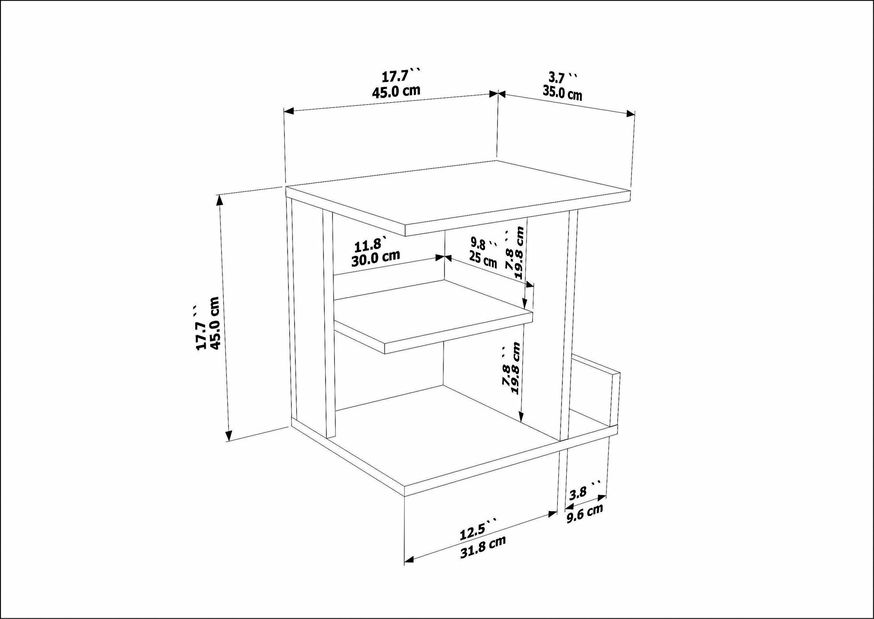 Noptieră Karamela (Bej)