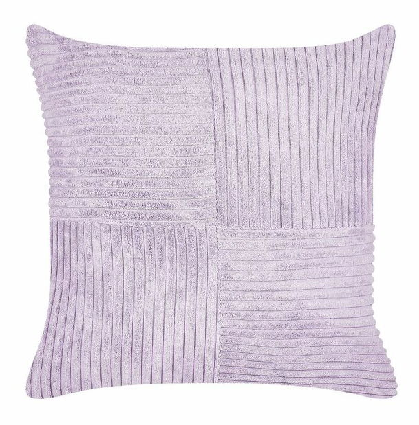 Sada 2 ozdobných vankúšov 43 x 43 cm Milie (fialová)