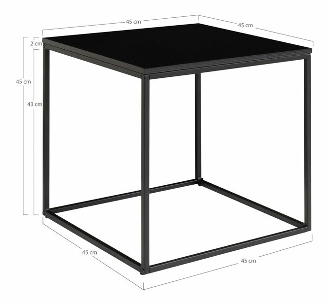 Pomoćni stolić Vistalia 1 (crna)