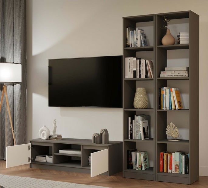 TV skrinka Musecalo 120 (antracit + biela)