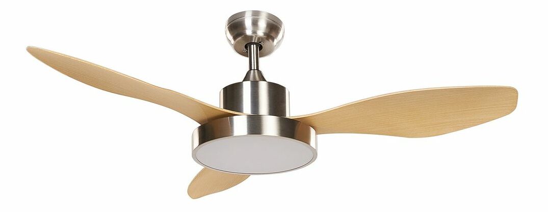 Ventilator de tavan cu iluminat Brunilda (argintiu)