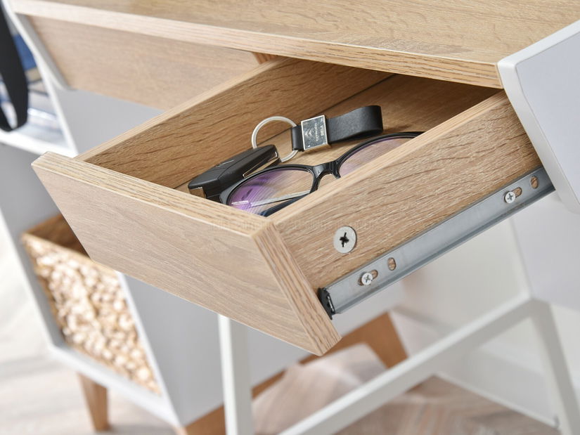 PC asztal Borge (tölgy + fehér)