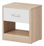 Noćni stolić Nanci 1S (hrast sonoma + bijela)  
