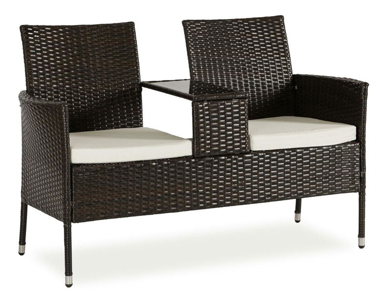 Vrtna sofa Kraft (smeđa) 