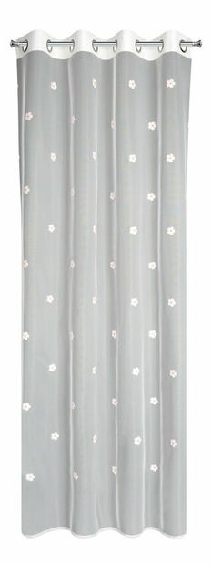 Perdea 140x250 cm Elssa (alb + roz)