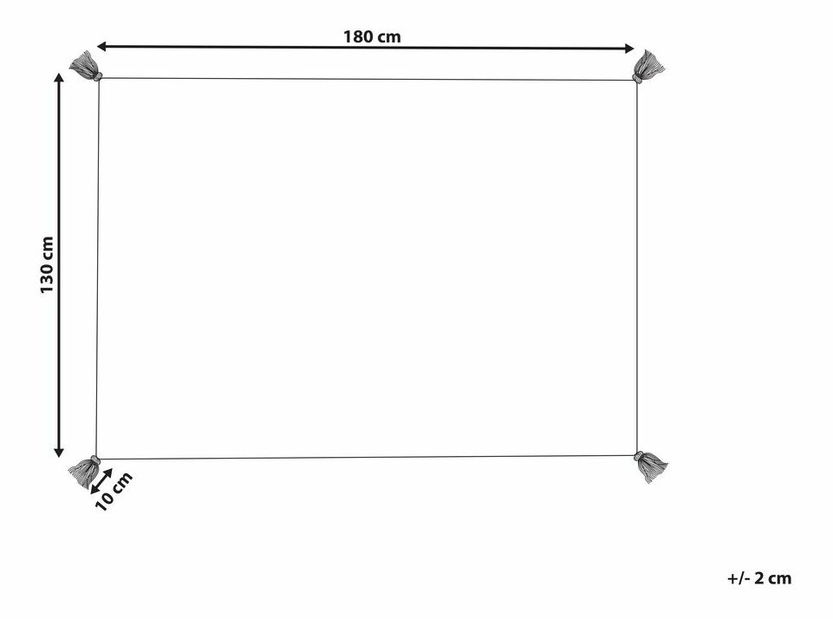 Deka 130 x 180 cm Dionne (viacfarebná)