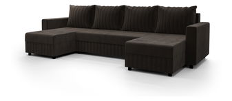 Rohová sedacia súprava U Peak U Bis (sivočierna)