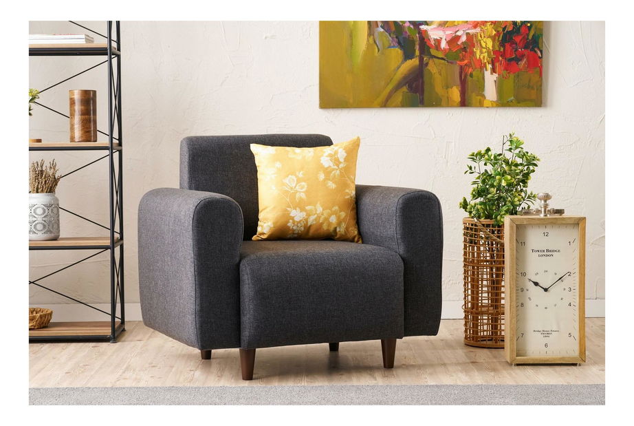 Fotel Noyalepo L (antracit + dió)