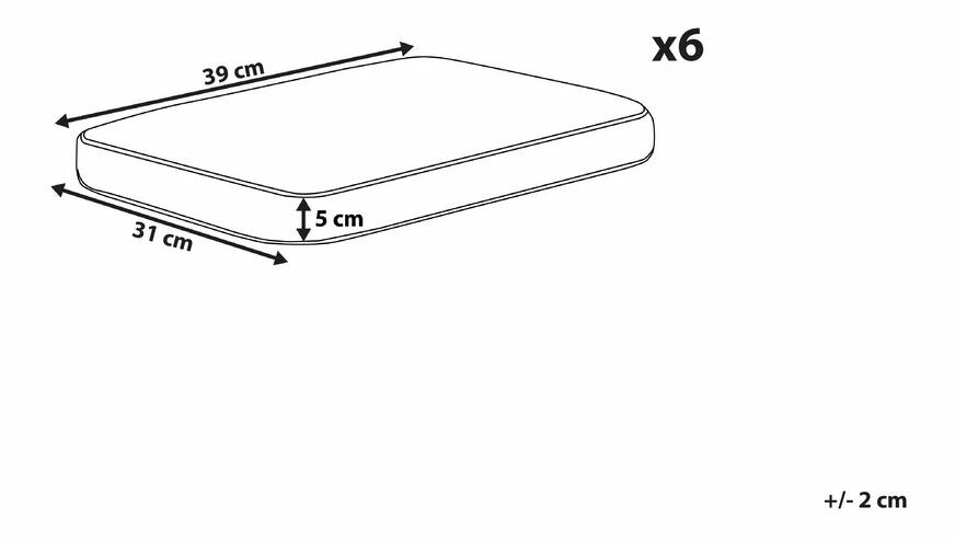 Set 6 perne Tole (galben + Alb)