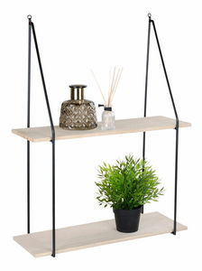 Polička Hesperia (čierna + prírodná)