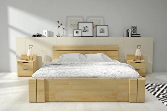 Spálňa Naturlig Tosen high drawers 1-3 (borovica) (s posteľou 200x200 cm)