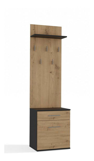 Set mobilier hol Dialogos 2 (antracit + stejar artisan)