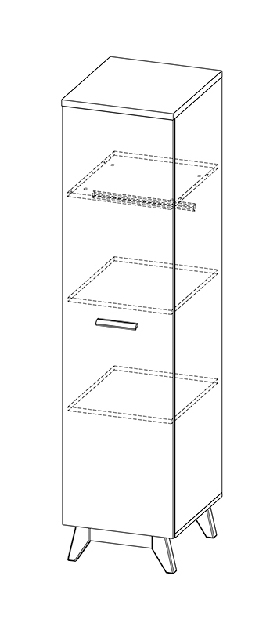 Policová skriňa Sverdon SV2 *výpredaj
