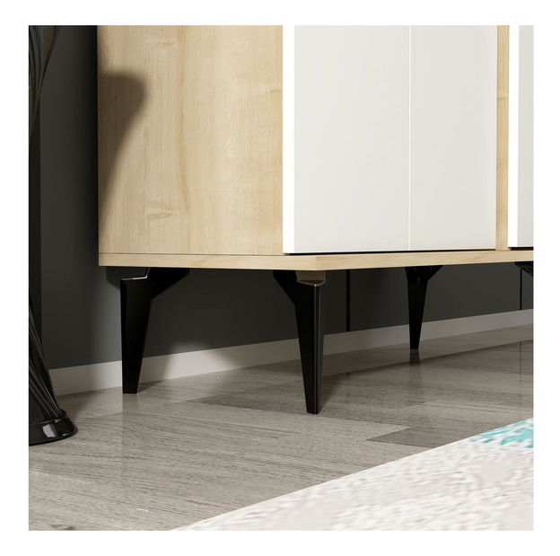 Botník (skrinka na topánky) Vipapo 10 (dub zafírový + biela)