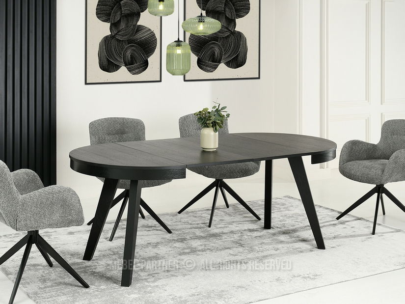 Masă sufragerie Trasladar (negru)