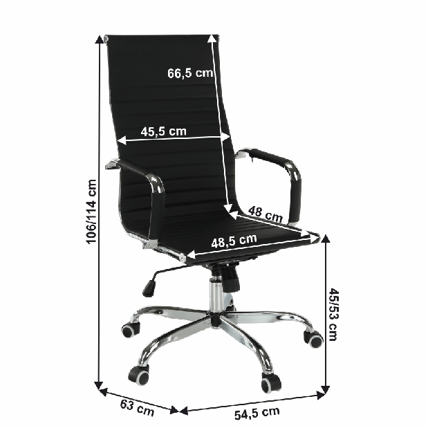 Irodai fotel Azurio 2 (fekete)