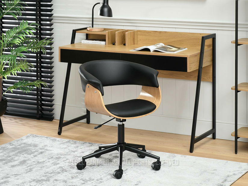 Fotoliu de birou Manzanote (negru)