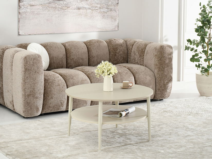 Konferenčný stolík Rogatoria (krémová)