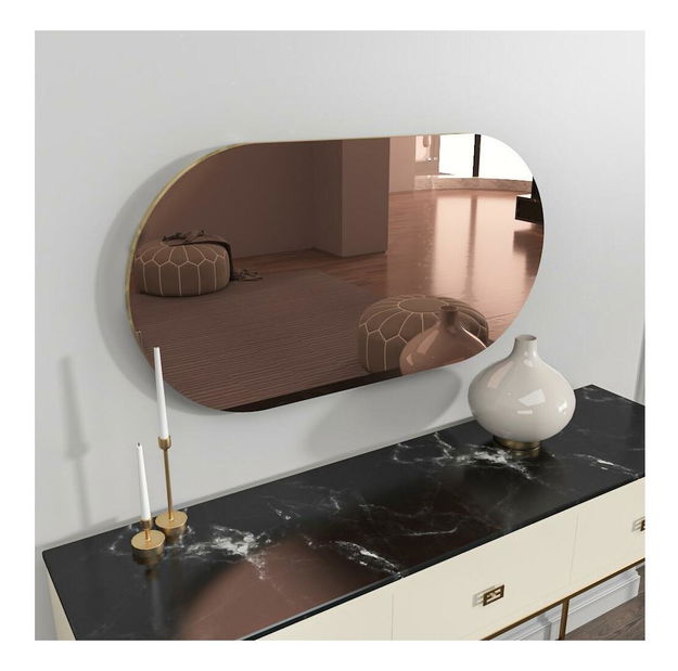 Oglindă Nekada (bronz + auriu) 