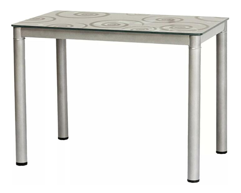 Masă de sufragerie 100 cm Damion (gri + gri) (pentru 4 persoane) *resigilate