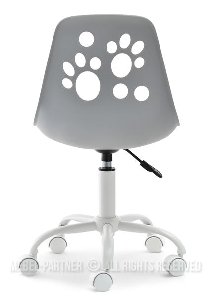 Detská stolička Footy (sivá + biela)