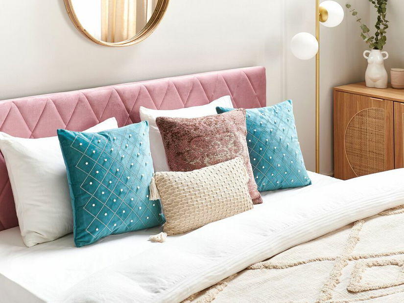 Set 2 ukrasna jastuka 45 x 45 cm Yawza (plava)