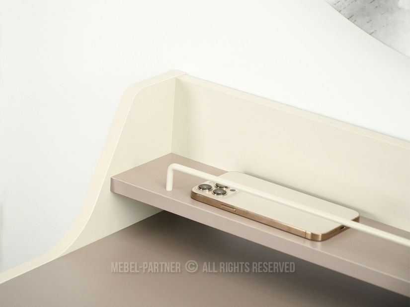 PC asztal Borge (bézs + krém)