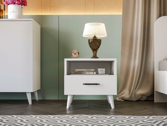 Noćni ormarić Larissa 501 (bijela) *trgovina