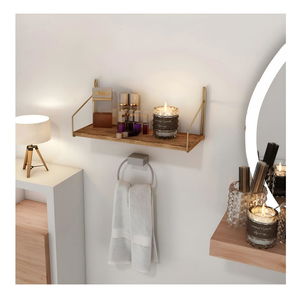 Polica Tokunu 3 (zlatna + smeđa)