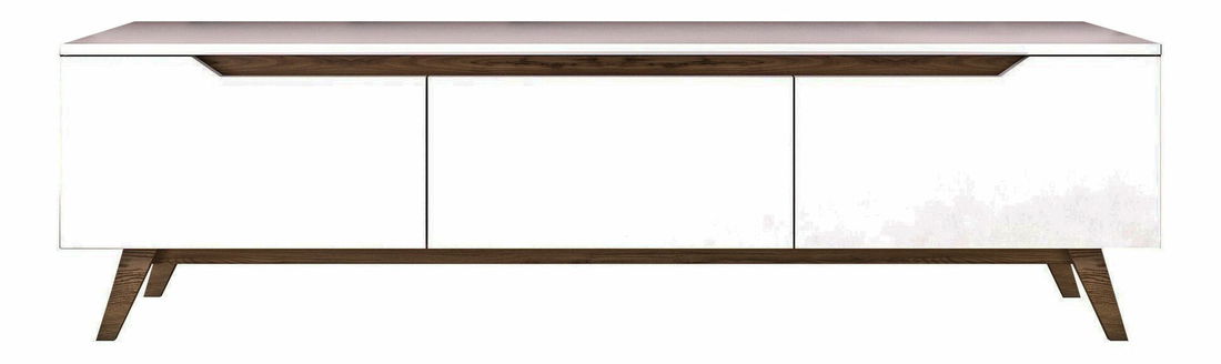 TV stolić/ormarić Damien (bijela + orah)