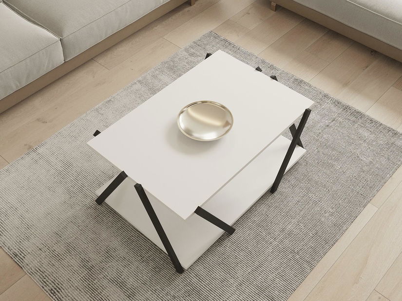 Konferenčný stolík Lesake 1 (antracit + biela) 