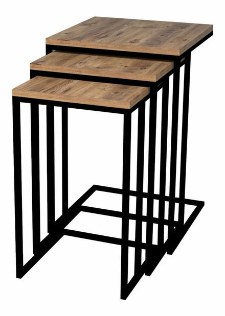 Set stolića za kavu (3 kom.)- Blacky