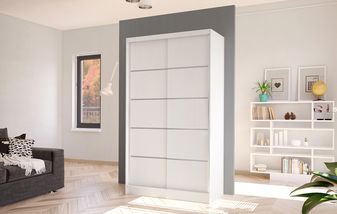 Šatníková skriňa Delana IV (biela)