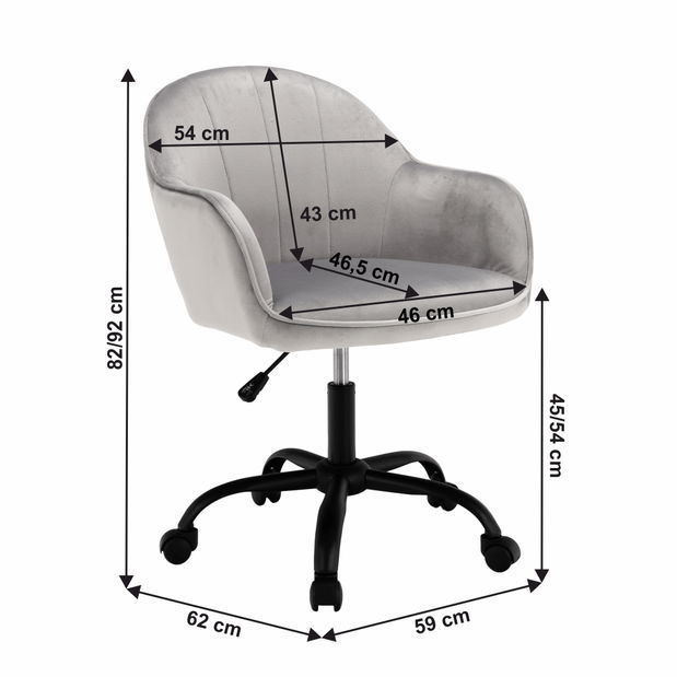 Irodai fotel Euron (világosszürke) *kiárusítás