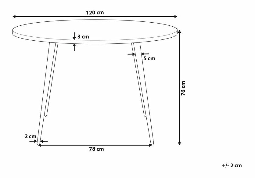 Jedálenský stôl ODDIS (svetlosivá) (pre 4 osoby)