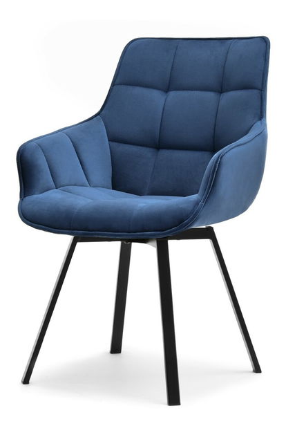 Stolička Aranbura (námorícka modrá + zlatá)