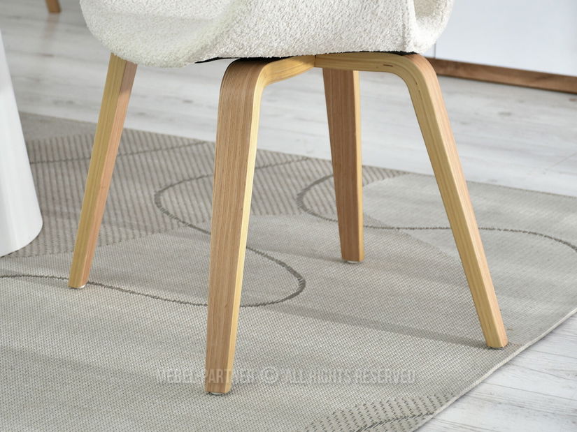 Scaun Kurt (stejar + crem)