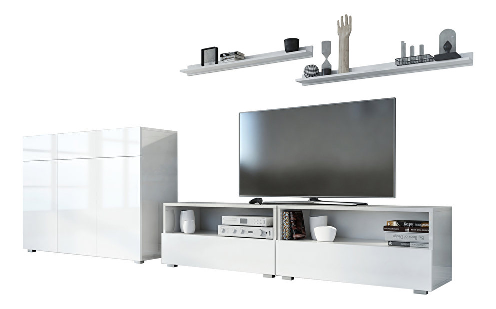 Mobilier living Berny 47 (alb + alb lucios)