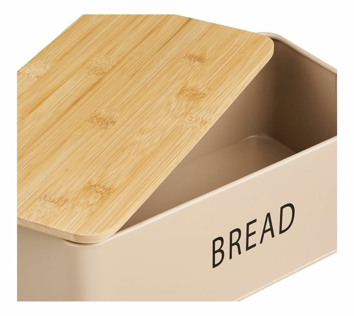 Kuhinjski kutija za kruh s 3 limenke Tiaselia (bež)