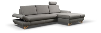 Rohová sedacia súprava Aveley (sivá) (P)