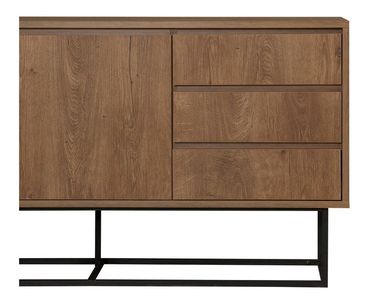 Set mobilier living Laxi 15 (nuc + negru)