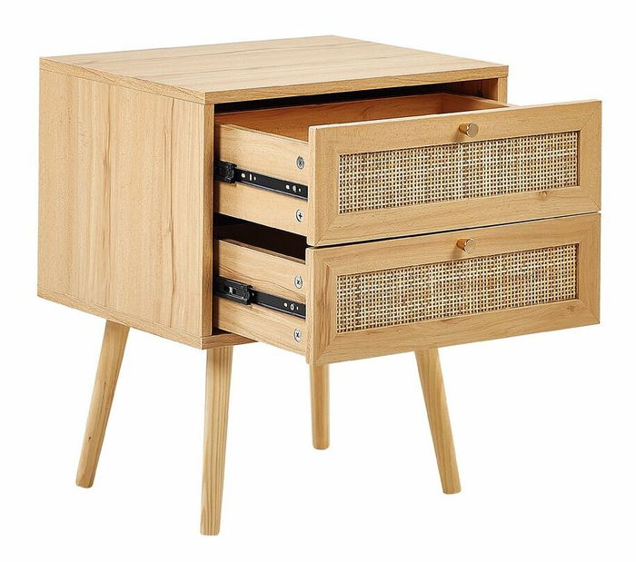 Noptieră Perza (lemn deschis)