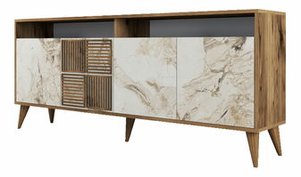 Ormarić Millano 2 (orah + bijeli mramor)