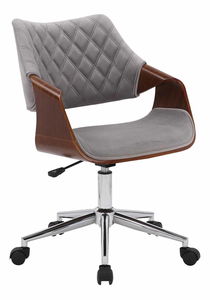 Uredska fotelja Cassey (orah + siva)