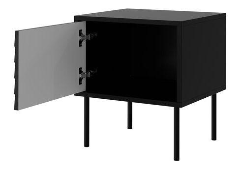 Set 2 noptiere Hermano (negru) *lichidare de stoc