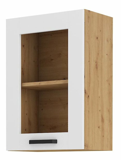 Dulap superior bucătărie Lucid 40 GS 72 1F (stejar artisan + alb)