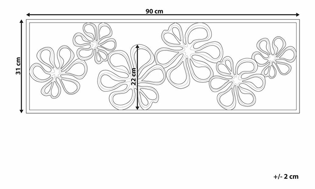 Decorație de perete Calista (auriu)